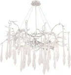 Подвесная люстра Crystal Lux Reina SP8 D1000 SILVER PATINA (220V, подвески, на тросе, ветки)