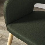 Стул R-Home Oscar тёмно-зеленый/нат.дуб