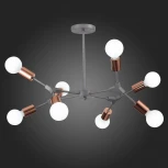 Потолочная люстра на штанге Evoluce Palare SLE106403-08 (220V, молекулы)