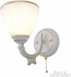 Бра с выключателем Arte Milano AM342837 342837/1W WT+G (220V)