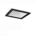 Встраиваемый точечный светильник Ideal Lux GAME SQUARE BK WH (LED, 220V)