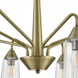 Потолочная люстра на штанге Lumion Doliana 6584/8C бронза/прозрачный, металл/стекло E14 8*40W 220V