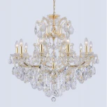 Подвесная люстра Crystal Lux Isabel SP11 GOLD/TRANSPARENT