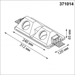 Светильник встраиваемый в стену под покраску Novotech Cail 371014 белыйIP20 GU10 2*50W 220-240V