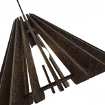 Подвесной светильник ST Luce Sentito SL3002.413.01 Черный/Серый E27 1*60W (220V, на проводе)