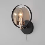Бра Eurosvet Gallo 70121/1 черный (220V, выключатель, кольцо)