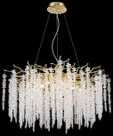 Подвесная люстра каскадная Wertmark Daciana WE185.12.303 (220V, хрусталь, на тросе)