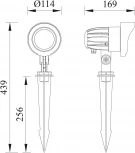 Уличный грунтовый светильник-прожектор светодиодный IP65 Natural Concepts Dwell NC-003729-DG (220V)