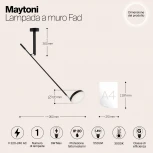 Настенный светильник светодиодный Fad MOD070WL-L6B3K (220V, выключатель)