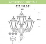 Наземный фонарь Fumagalli Rut E26.158.S21.AYF1R (220V, под старину, IP55)