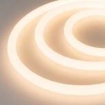 Светодиодная лента герметичная МУНLIGHT-TOP-A336-D25mm 24V Warm3000 360deg (14.4 W/m, IP65, 2835, 5m, wire x2) (Arlight, Прямой вывод кабеля) 036275