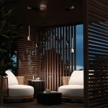 Подвесной светильник уличный IP54 LED Maytoni Apex O491PL-L6W3K (220V, на проводе, круглые)