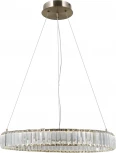 Подвесная люстра хрустальная светодиодная с пультом Moderli Asti V10730-PL (220V, на тросе, кольцо)