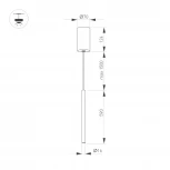 Подвесной светильник LED SP-UMBRA-HANG-V-L600-10W Day4000 (BK, 120 deg, 230V) (Arlight, IP20 Металл, 3 года) 036947