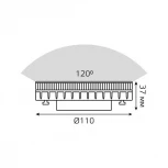 Лампочка светодиодная GX70 12 Вт 1000 lm 2700K теплое белое свечение Gauss 131016112
