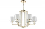 Подвесная люстра Crystal Lux Nicolas SP-PL6 GOLD/WHITE (220V, на цепи)