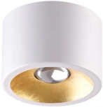 Потолочной накладной светильник Odeon Light Glasgow 6668/1CL LED GU10 1*7W 220V белый с золотым фольг-м (круглые)