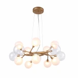 Подвесная люстра Favourite Babylon 2515-10P (220V, на тросе, шарики, молекулы)