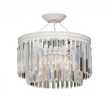 Подвесная люстра Vitaluce V5127-0/6S (220V, хрусталь, на тросе, круглые)