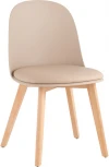 Стул Stool Group Fog с подушкой бежевый деревянные ножки УТ000036895