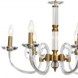 Подвесная люстра Stilfort Glass 1050/03/06P (220V, хрусталь, на цепи, свеча)