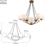 Подвесная люстра Rivoli Dina 4099-307