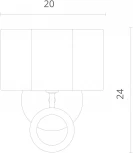 Бра Divinare Contralto 4069/02 AP-1 (220V, выключатель)