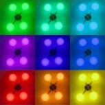 Потолочная люстра RGB на штанге Citilux Atman Smart CL226A141 (LED, 220V, голосовое управление, пульт управления, управление смартфоном, умный дом - Алиса, Маруся, Салют)