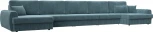 Диван П-образный Лига-057 НПБ МегаЛонг Лига Диванов (Велюр) арт.129356