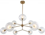 Потолочная люстра на штанге Lussole Greensboro LSP-8826 (220V, шарики, молекулы, IP21)