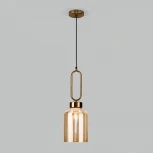 Умный подвесной светильник Eurosvet Flou 50229/1 янтарный (220V, на проводе, круглые)