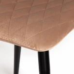 Стул CHILLY X (mod. 7096-1) ткань/металл, 45x53х88 см, высота до сиденья 50 бежевый barkhat 5/черный Tetchair 17248