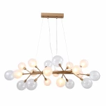 Подвесная люстра Favourite Babylon 2515-12P (220V, на тросе, шарики, молекулы)
