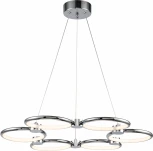 Люстра подвесная светодиодная Aura 10253/6 LED*45W Chrome