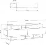 ТВ тумба LEVE RELA TV STAND LEV00399