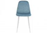 Стул Woodville на металлокаркасе Capri blue / white 11840