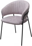 Стул M-City ГЕММА, цвет RAIN 10 lavanda, велюр / черный каркас