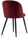 Стул Woodville на металлокаркасе Gabi 1 wine red / black 15379