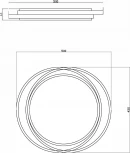 Потолочный светильник круглый Freya Lisoa FR10031CL-L98B (LED, 220V, пульт управления, круглые)