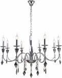 Подвесная люстра Grace 1053/09/08P (220V, хрусталь, подвески, на цепи, подсвечник, свеча)