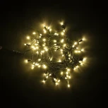 Гирлянда Нить с Колпачком 10м Шампань, 100 LED, Провод Черный ПВХ, IP65