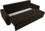 Диван прямой Лига-031 (Коричневый/Микровельвет) Лига Диванов арт.121266
