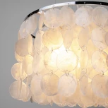 Подвесная люстра Eurosvet 60005-3535 60005/3 хром / перламутр (220V, на тросе)