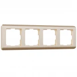 Рамка на 4 поста Stream (шампань) Werkel W0042111 (a051285)