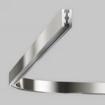 Радиусный коннектор для шинопровода Flarity платина Maytoni Accessories for tracks Flarity TRX154-RC80-PT (24V)