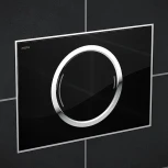 Кнопка смыва Mepa Zero 421855 черное стекло