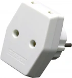 Разветвитель на 3 гнезда без заземления (белый) Stekker 39006