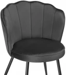 Стул Woodville на металлокаркасе Coral grey / black 15583