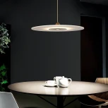 Подвесной светильник Lightera Tekapo LE127L-40G (LED, 220V, на проводе, круглые, летающая тарелка)