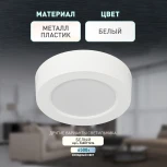 Точечный светильник светодиодный ЭРА LED 19-12-4K (220V, круглые, IP40)